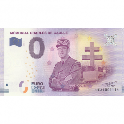 0 euro. France. Memoriale Di Charles De Gaulle
