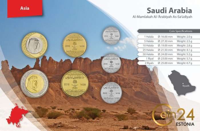 Saudi_Arabia_(Kingdom)_1932-date_51315_back Набор монет - Саудовская Аравия — изображение 2