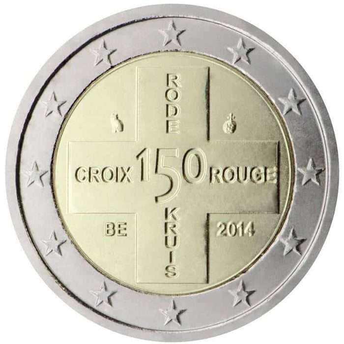 2 euro 2014. Belgio. 150 ° anniversario della Croce Rossa belga - immagine 2
