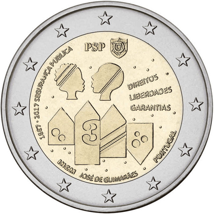 2 euro 2017. Portogallo. 150 anni di polizia - immagine 1