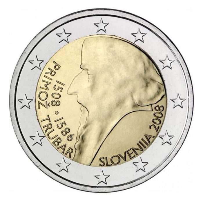 2 Euro Slovenia 2008 - 500° anniversario della nascita di Primoz Trubar - immagine 1