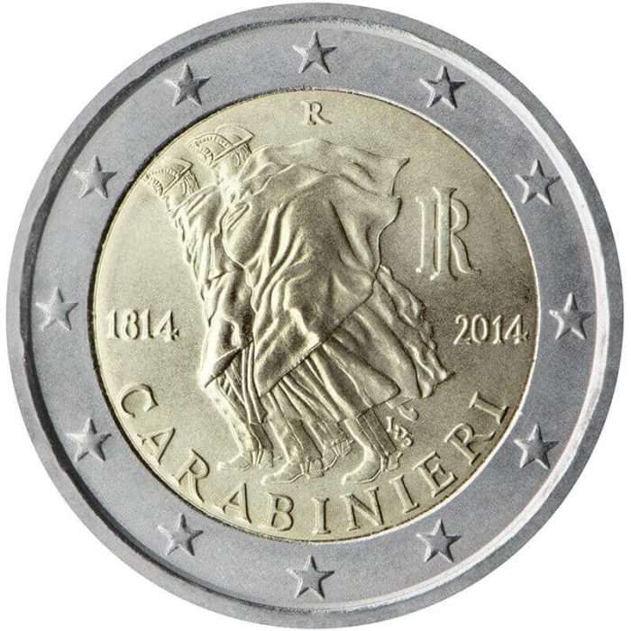 2 euro Italia 2014 - 200 anni dell'Arma dei Carabinieri - immagine 1