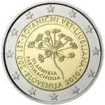 2 euros Slovenija 2010 - 200 aniversario del Jardín Botánico de Ljubljana