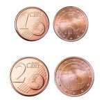 Conjunto 1 y 2 centavos de 2015