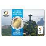 2 euroa vuonna 2016. Belgia. Rio de Janeiron Olympialaiset (kolikkokortti)