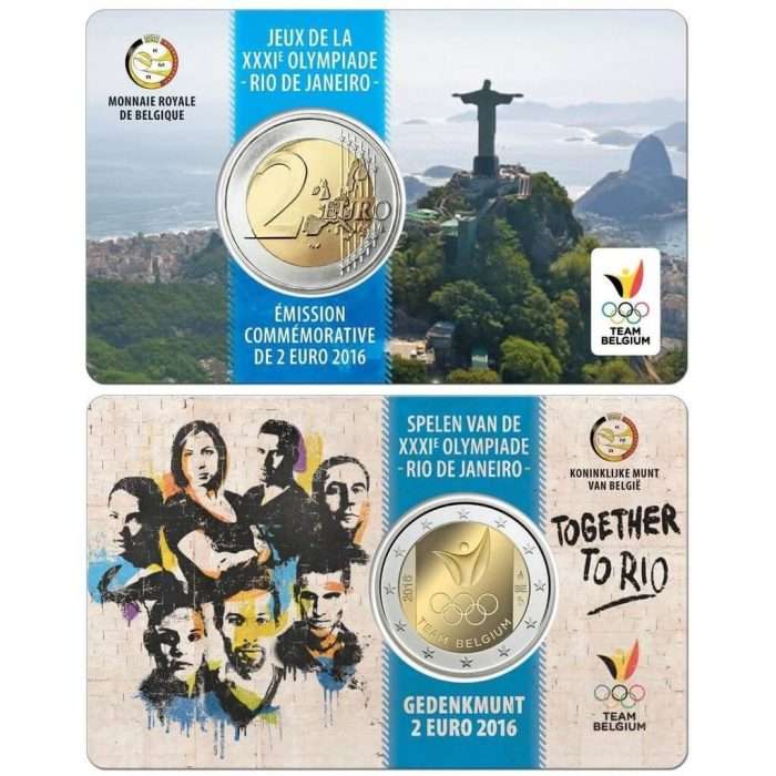 2 euro 2016. Belgio. Olimpiadi di Rio de Janeiro (carta) - immagine 3