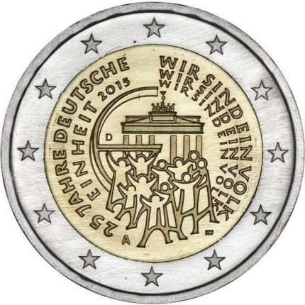 2 euro 2015. Germany. 25 years of German Unity