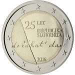2 евро 2016 года. Словения. 25 лет независимости Словении