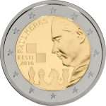 2 euros 2016. Estonia. Centenario del nacimiento de Paul Keres
