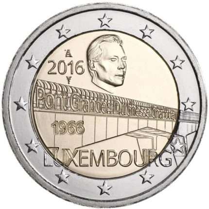 2 eurot Luksemburg 2016 – Suurhertsoginna Charlotte'i silla 50 aastat
