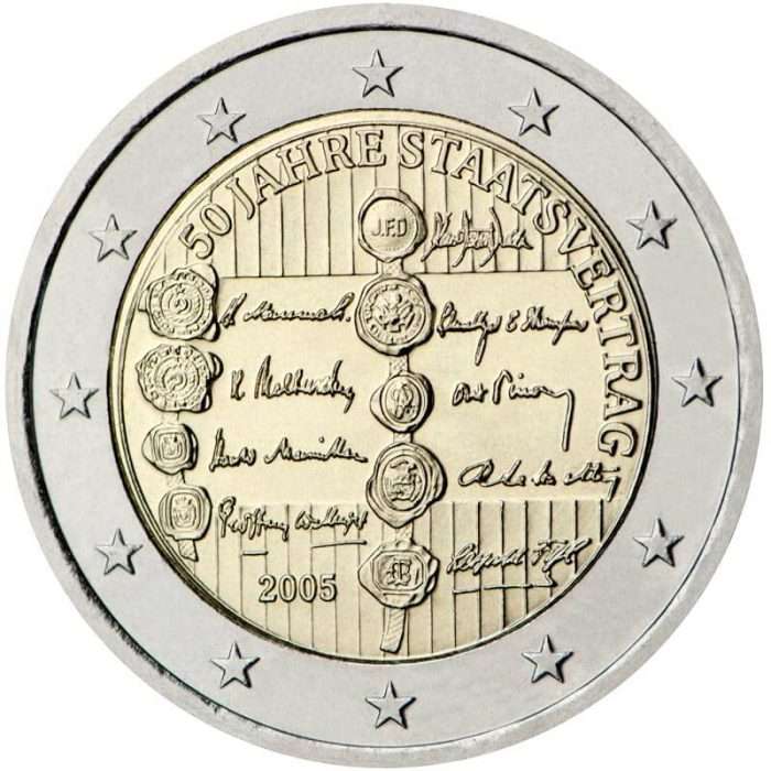 2 euros Austria 2005 - 50 aniversario del Tratado de Estado Austriaco - Imagen 1