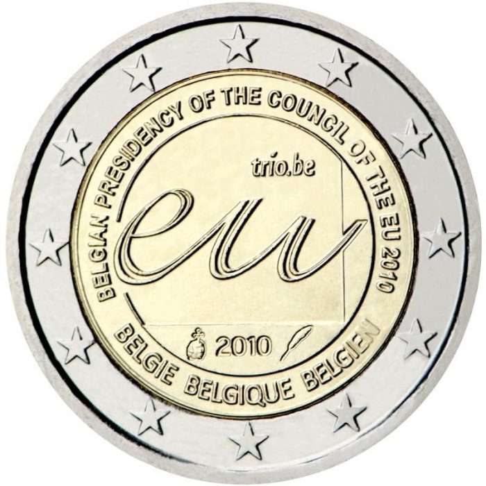 2 euro Belgio 2010 - Presidenza belga del Consiglio dell'Unione Europea nel 2010 - immagine 1