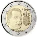 2 euros 2010. Luxemburgo. Escudo de armas del Gran Duque de Luxemburgo Henri