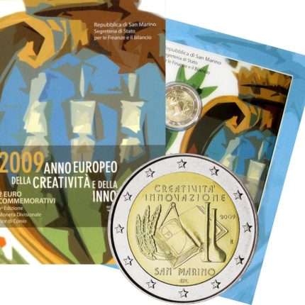 2 евро 2009 года. Сан Марино. Европейский год творчества и инноваций