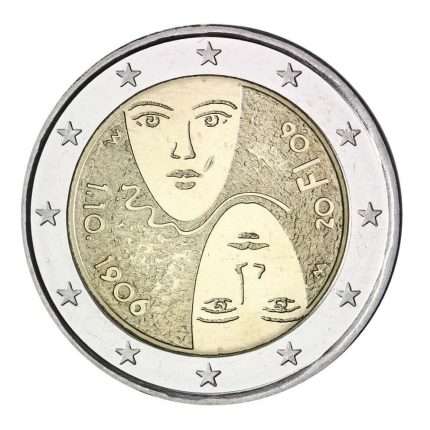 2 eurot Soome 2006 – üldise ja võrdse valimisõiguse 100. aastapäev
