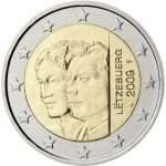 2 euro 2009. Luxembourg. Grand-Duke Henri and Grand-Duchess Charlotte