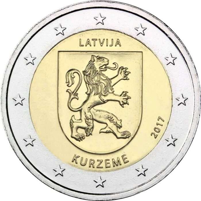 2 euroa 2017. Latvia. Kuramaa - Image 1