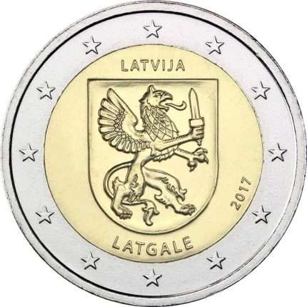 2 euroa 2017. Latvia. Latgale