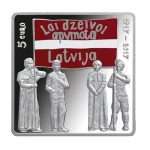 Серебряная монета (5 евро) 2017. Латвия. Латгальский конгресс — изображение 2