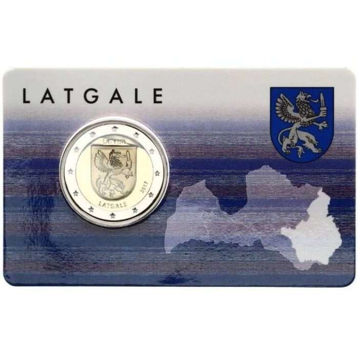 2 euroa 2017. Latvia. Latgale (kolikkokortti) - Image 1