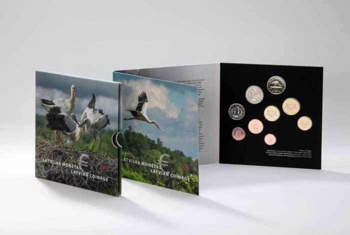 Conjunto de monedas de euro del banco letón Año 2015 - Imagen 1