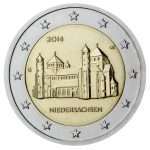2 euro 2014. Germania. Bassa Sassonia (Chiesa di San Michele a Hildesheim)