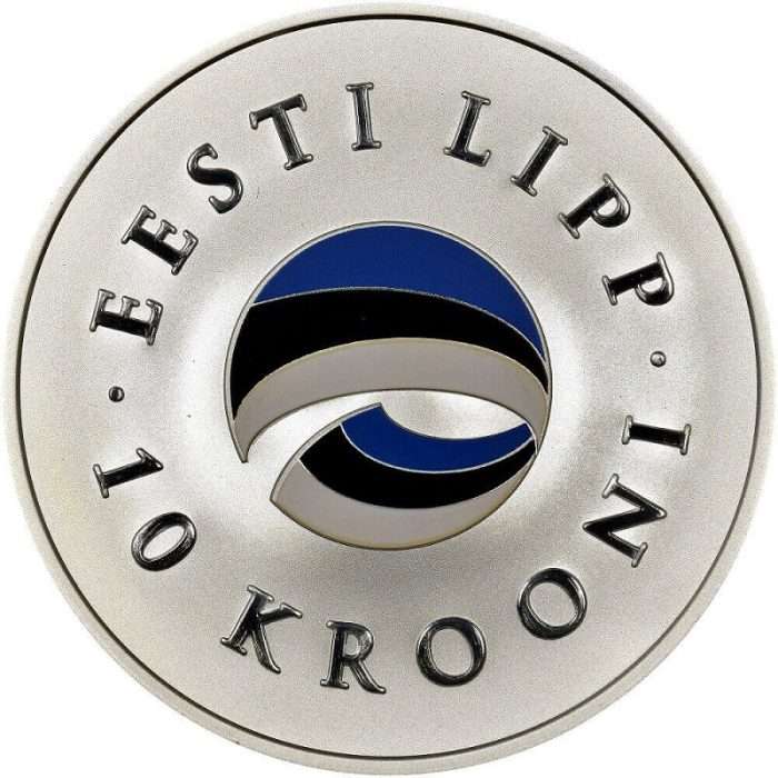 Hopeakolikko Viro 2004 - Viron lippu - Image 2