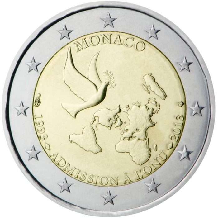 2 euroa Monaco 2013 - 20 vuotta ONU:n liittymisestä - Image 1