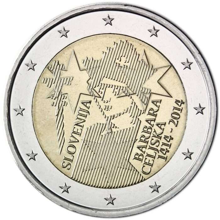 2 euros Slovenija 2014 - El 600 aniversario de la coronación de Barbara Celjska - Imagen 1
