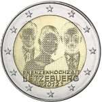 2 euros 2012. Luxemburgo boda real