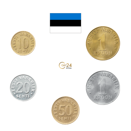 Set Estonia - Kroons UNC