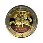 Leedu 2 euro käibemünt (värviline)