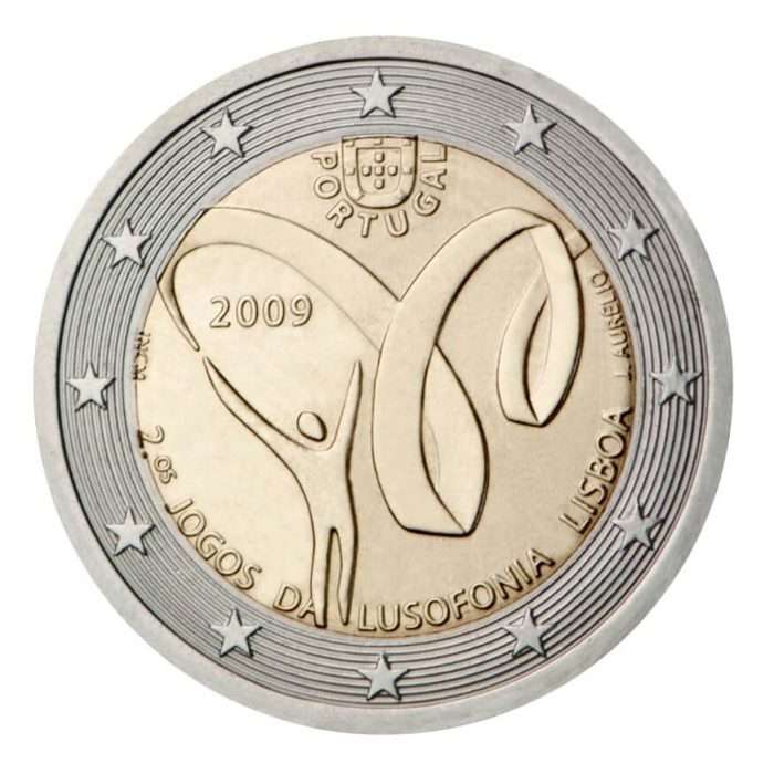 2 euro 2009. Portugal. 2nd Lusophone Games - Image 1