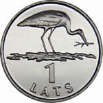 1 Latvian Lat - Cicogna