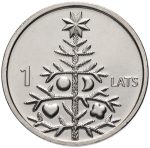 1 Lat letón - árbol de navidad