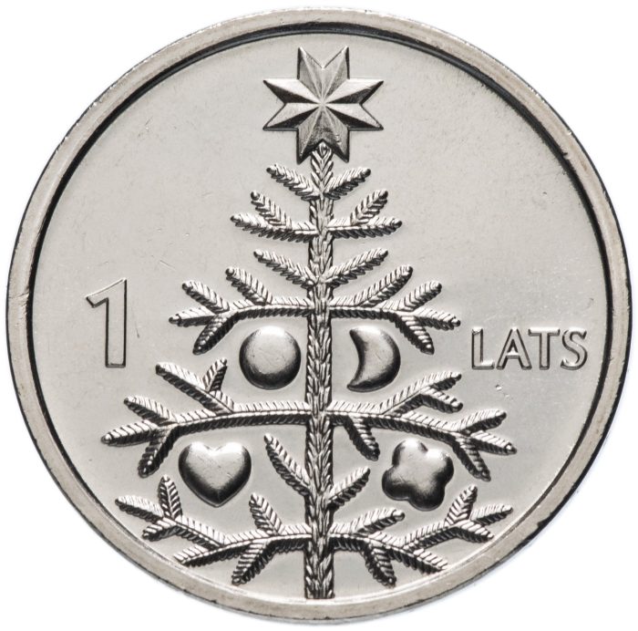 1 Lat letón - árbol de navidad - Imagen 1