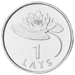 1 Lat letón - nenúfar