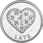 1 Латвийский Лат - Сердце