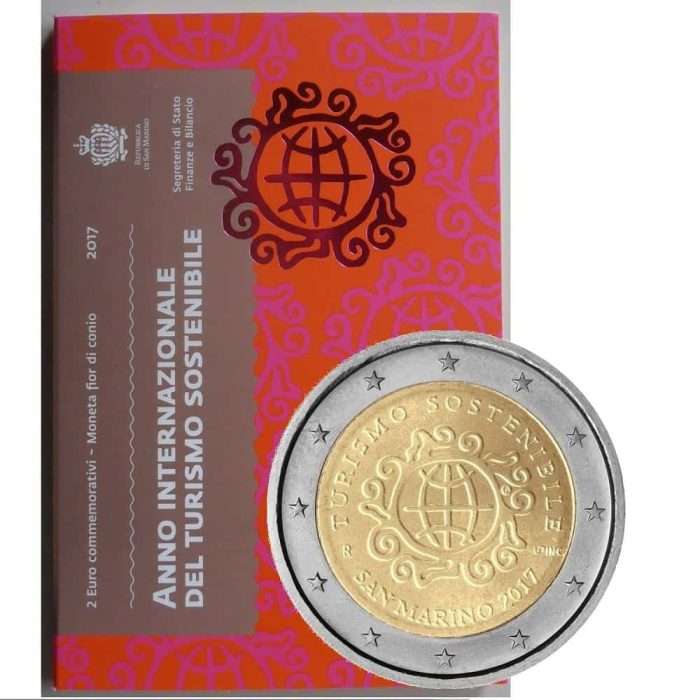 2 euro - International Year of Sustainable Tourism for Development 2 euro San Marino 2017 - International year of Tourism - Image 1