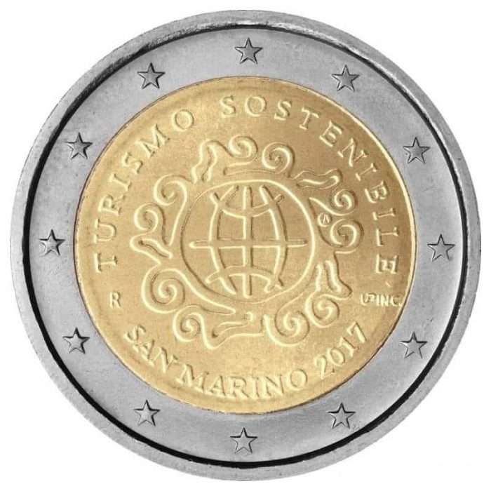 2 euro - International Year of Sustainable Tourism for Development_1 2 euro San Marino 2017 - International year of Tourism - Image 2