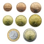 Греция евро серия 1 цент - 2 евро в кармашке (разные года)