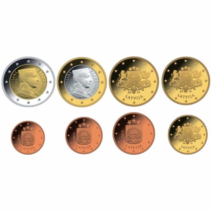 Lettonia euro in plastica (anni misti) - immagine 1