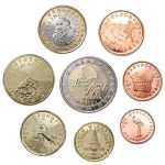Sloveenia euro seeria 1 cent - 2 euro plastiktaskus