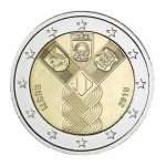 2 eurot Eesti - Balti riikide 100. aastapäev