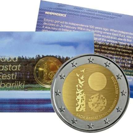 2 euroa Viro 2018 – Viron tasavallan 100 vuotta BU