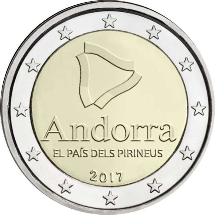 Andorra 2 Euro 2017 - paese nei Pirenei - immagine 2