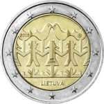 2 евро 2018 года. Литва. Фестиваль песни и танца (в карточке) — изображение 2