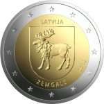 2 евро 2018 года Латвия - Земгале (в карточке) BU — изображение 2