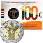 2 euro 2018. Lituania. 100 anni di paesi baltici, BU