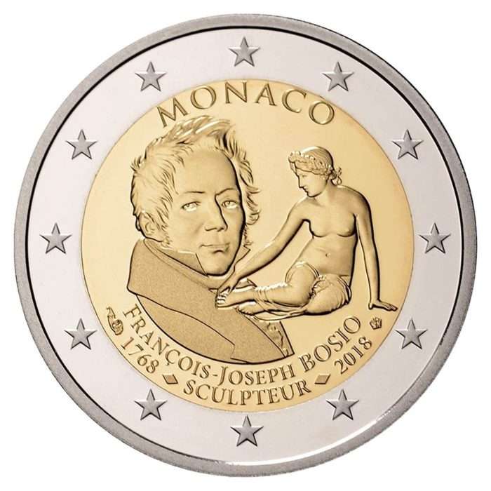 2 euro 2018. Principato di Monaco. Francois-Joseph Bosio - immagine 2